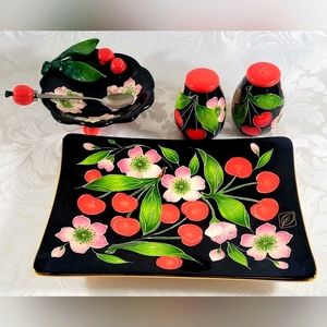 J. McCall Blue Sky Cherries 5-piece Set